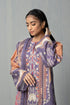 Womens Unstitched Volume 5 Purple 3 Piece